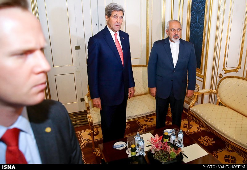 تصاویر/ دیدار وزیران خارجه ایران و آمریکا