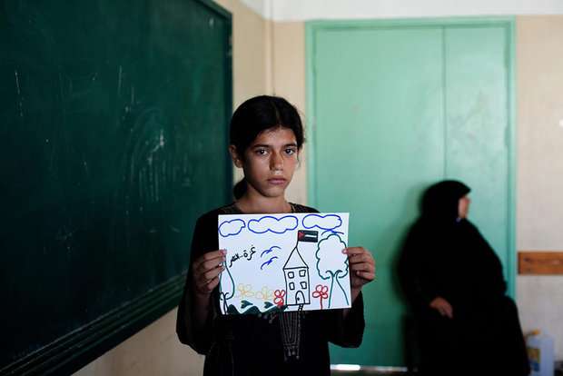 نقاشی کودکان فلسطینی از آینده غزه +تصاویر