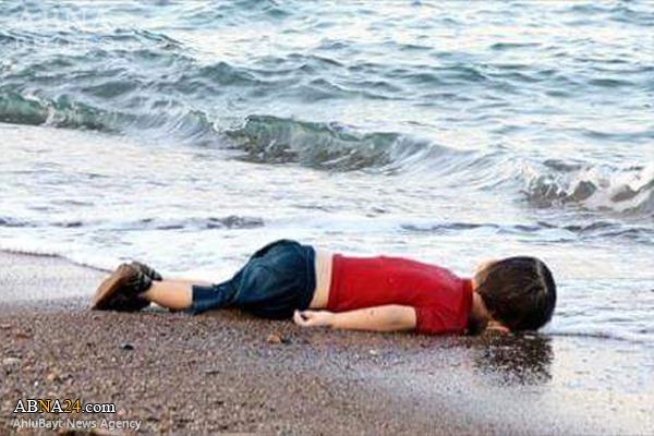 مرگ دردناک کودک آواره سوری+تصاویر