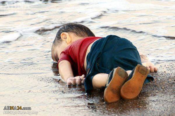 مرگ دردناک کودک آواره سوری+تصاویر