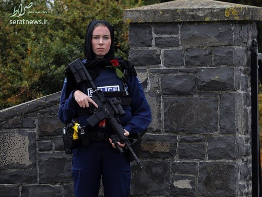 عکس/ حجاب پلیس نیوزیلند در تشییع قربانیان حمله تروریستی