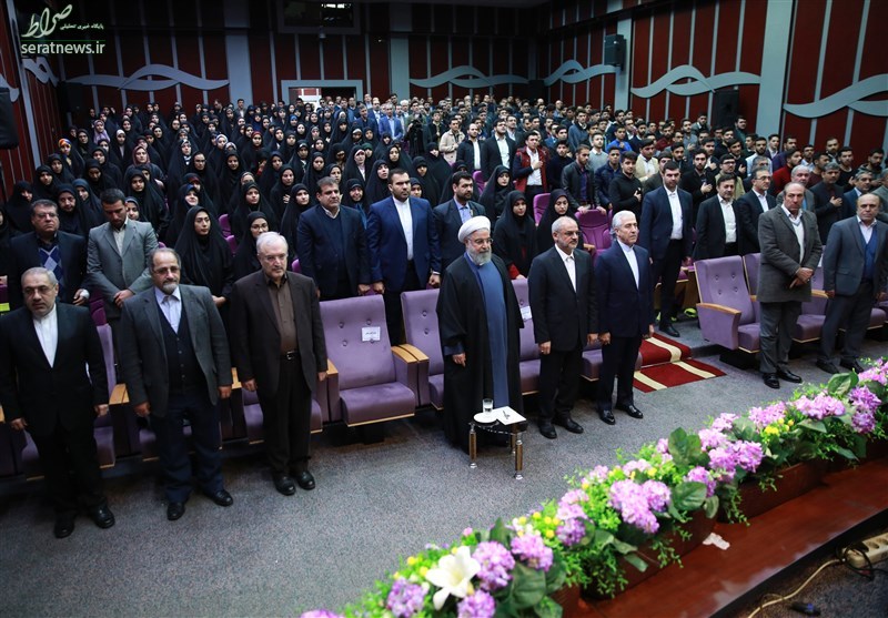 تصاویر/ حضور روحانی در دانشگاه فرهنگیان