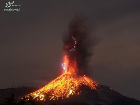 فوران آتشفشان در مکزیک