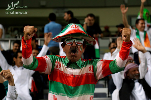 طرفدار تیم ملی ایران در دیدار مقابل قطر