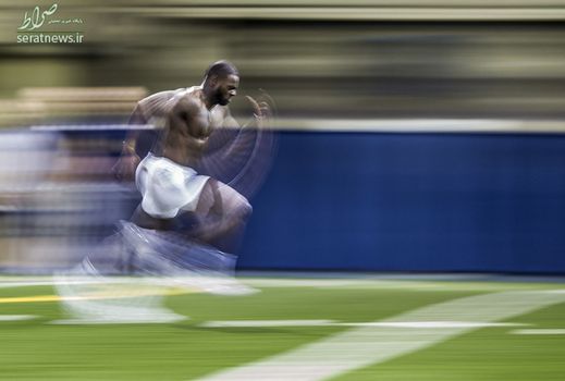 عکس گرفته شده از تمرینات اوری سباستین ورزشکار آمریکایی با سرعت کم شاتر