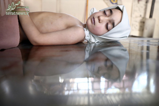 بدن بی جان یوسف کودک 8 ساله سوری در سردخانه دوما