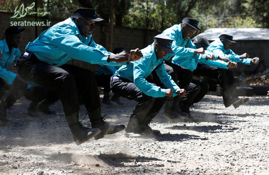 ورزش کردن نیروهای امنیتی کنیا در نایروبی