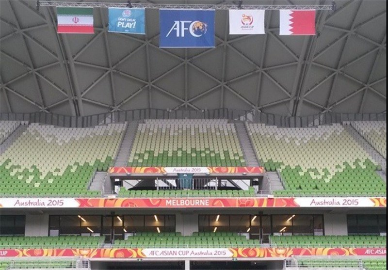 عکس/ پرچم ایران در ورزشگاه ملبورن