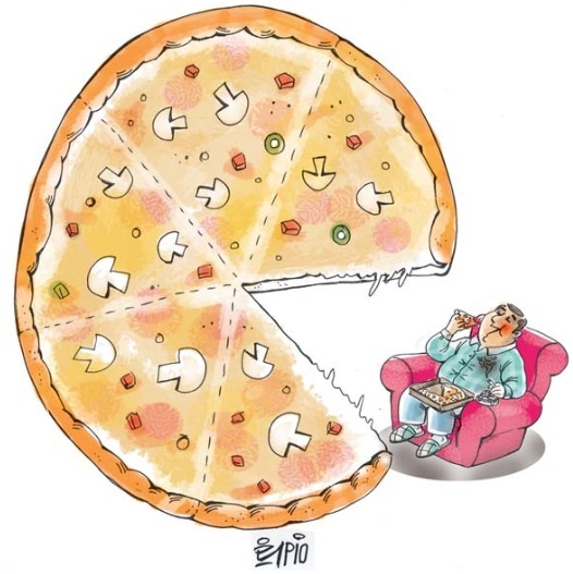 کاریکاتور/ خطر پیتزا!