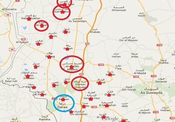 آزادسازی 3 منطقه در سوریه +نقشه