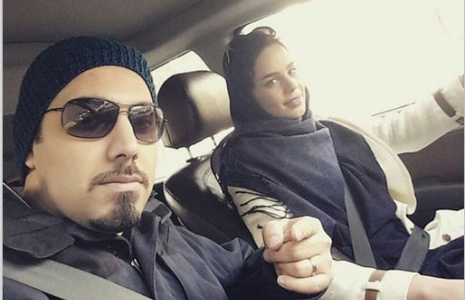 عکس/ احسان خواجه‌امیری و رانندگی همسرش