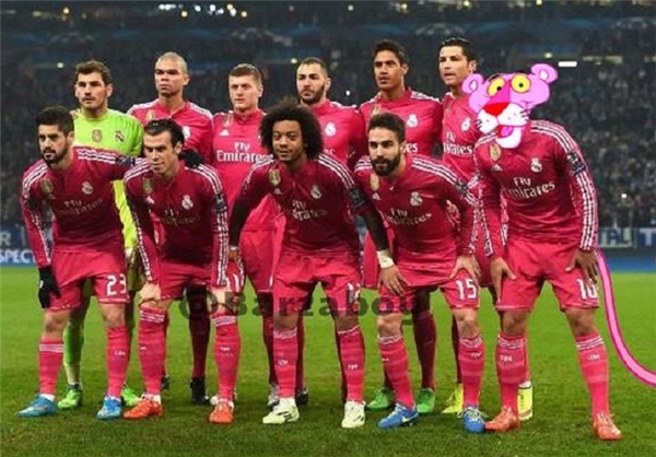 مورد تمسخر قرار گرفتن رنگ لباس بازی رئال مادرید ر دیدار مقابل شالکه +عکس 1