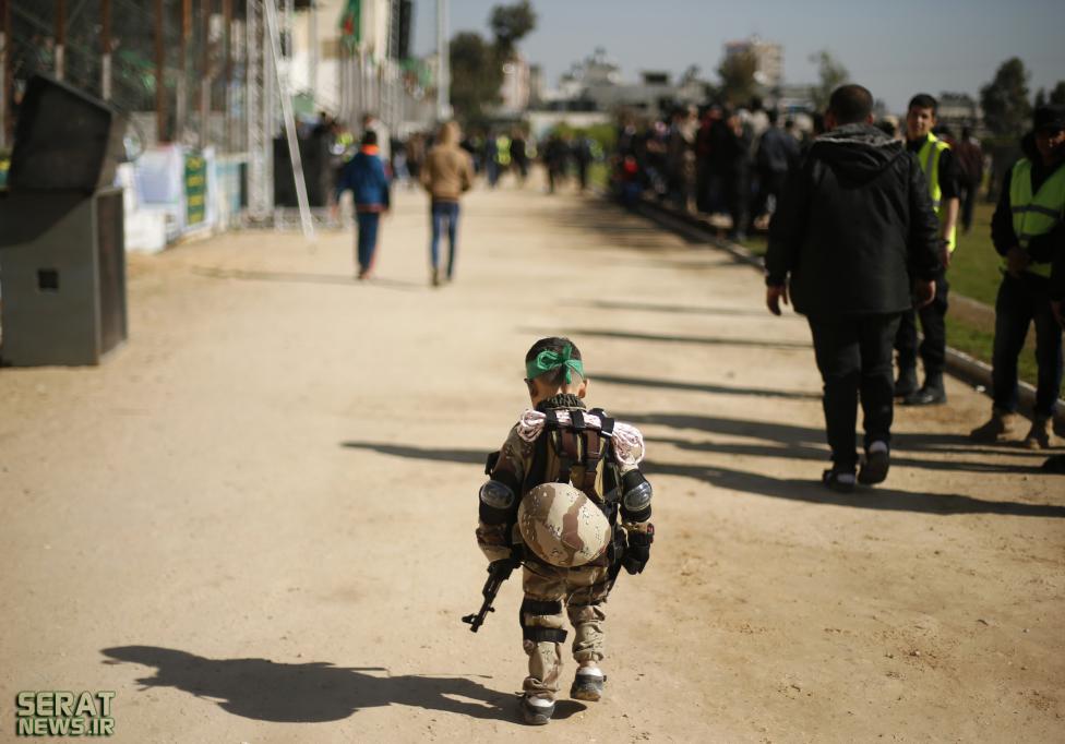 عکسی جالب از کودک فلسطینی