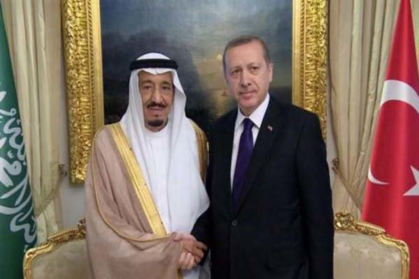 دیدار اردوغان با پادشاه عربستان +عکس