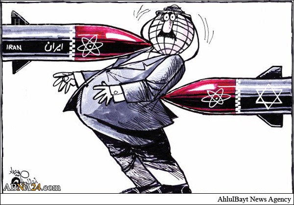 کاریکاتور روزنامه سعودی علیه برنامه هسته‌ای ایران + عکس