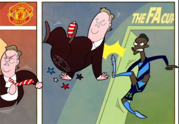 حذف منچستر از FA CUP +کاریکاتور