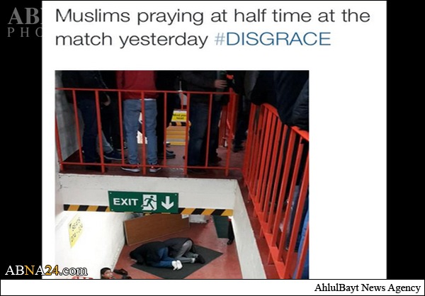 اهانت هوادار لیورپول به مسلمانان +عکس