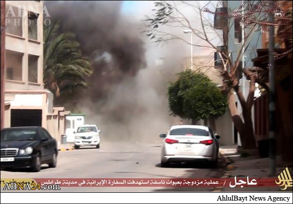 تصاویر داعش ازلحظه انفجارمنزل سفیرایران