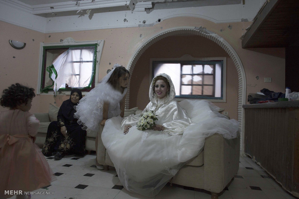 عکس/ اتاق عروس در غزه