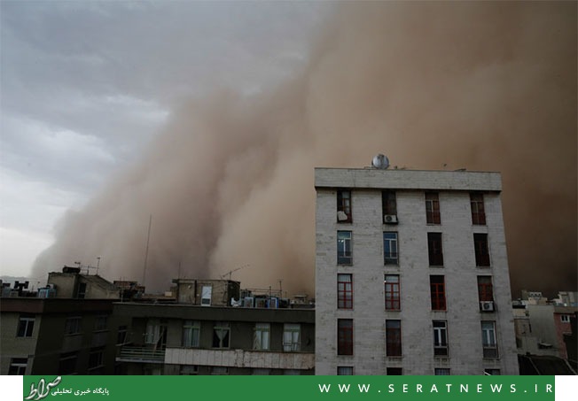 تصاویر/تهران غرق در گرد وغبار