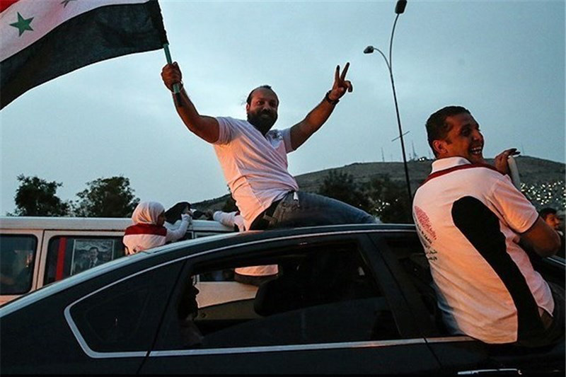 تصاویر/ جشن پیروزی بشار اسد