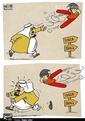 کاریکاتور/وقتی داعش،عرب رامی زند!