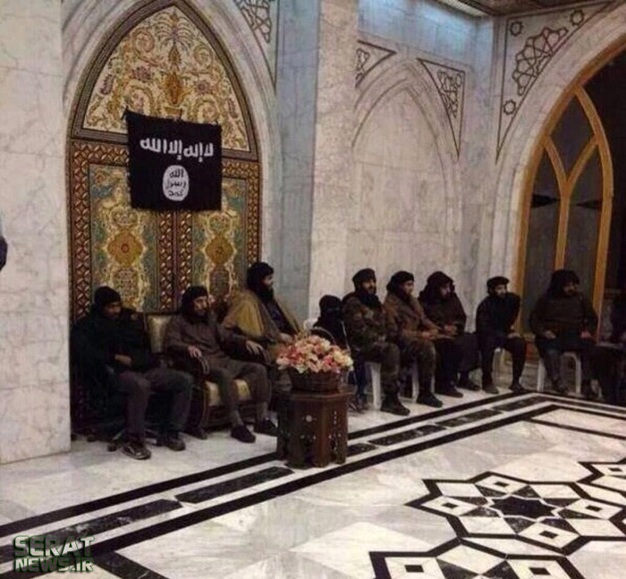 اولین عکس خلیفه داعش در کاخ خلافت