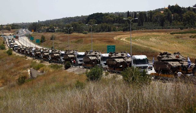 ارتش زمینی اسرائیل به راه افتاد+عکس