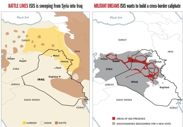 پیوند آمریکا و تروریسم در خاورمیانه+نقشه