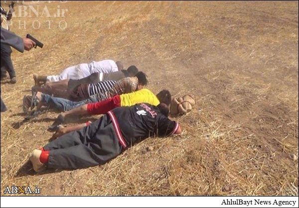 اعدام دسته‌جمعی ایزدی‌ها توسط داعش +تصاویر