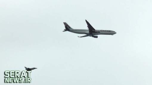 تصاویر/ فرود اضطراری هواپیمای قطر