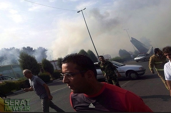 تصاویر/ سقوط هواپیما در تهران (2)