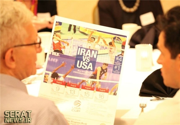 مراسم ایرانی های مقیم آمریکا برای ملی پوشان والیبال+تصاویر