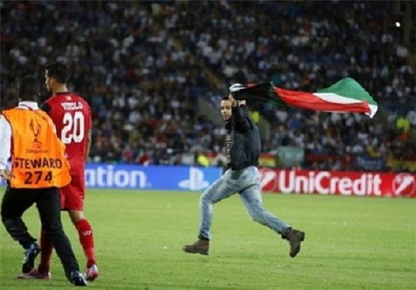 سانسور پرچم فلسطین در سوپرجام اروپا +عکس