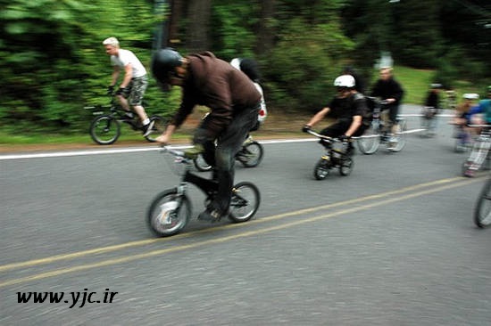 عجیب‌ترین مسابقه دوچرخه‌سواری+عکس