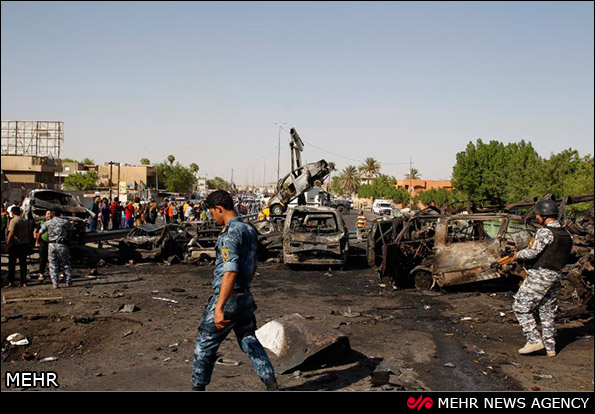 تصاویر/ 3 انفجار در منطقه شیعه‌نشین بغداد