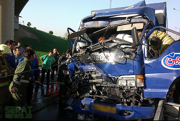 تصادف خونین در بزرگراه آزادگان + عکس
