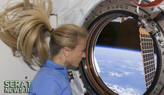 عکس/ موهای یک دختر دور از جاذبه زمین