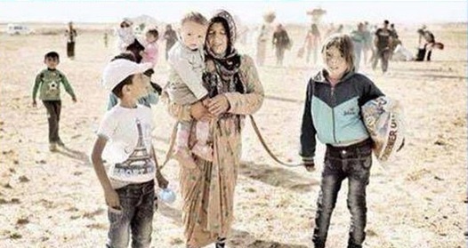 عکسی دردناک از آوارگان کرد سوری