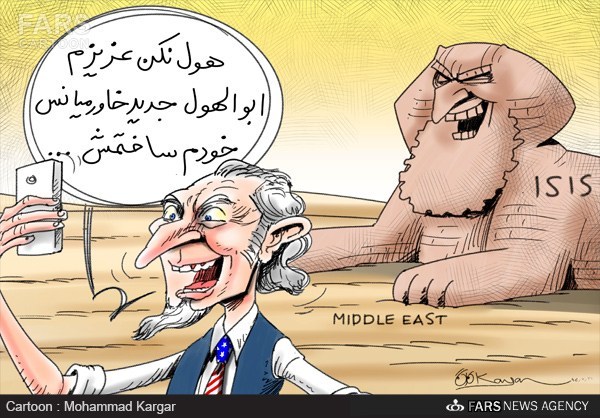 کاریکاتور/ ابوالهول آمریکا در خاورمیانه‎!