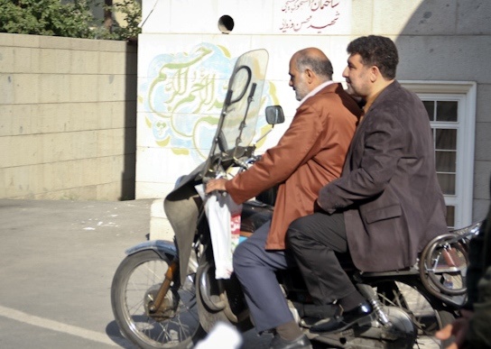 عکس/ موتورسواری سعیدحدادیان و حسین الله‌کرم سوار