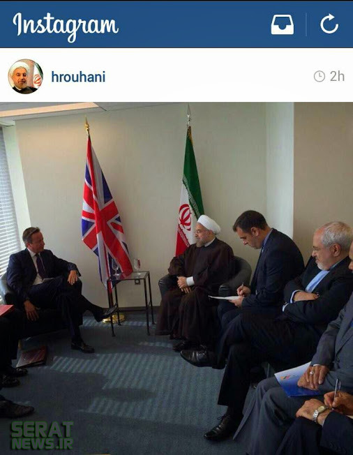 بی احترامی کامرون به رئیس جمهور در اینساگرام حسن روحانی+تصویر(خبر گوشه قرمز)