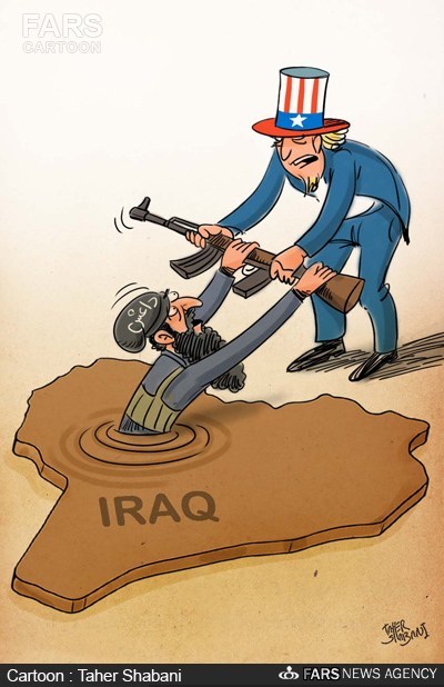کاریکاتور/ دومین کمک آمریکا به داعش‌
