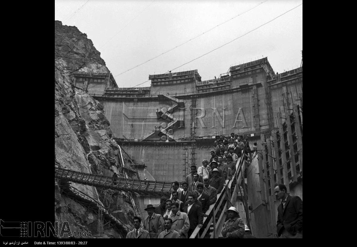 عکس/ افتتاح سد امیرکبیر در یک قرن پیش