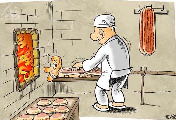 کاریکاتور/ تنور گرانی نان