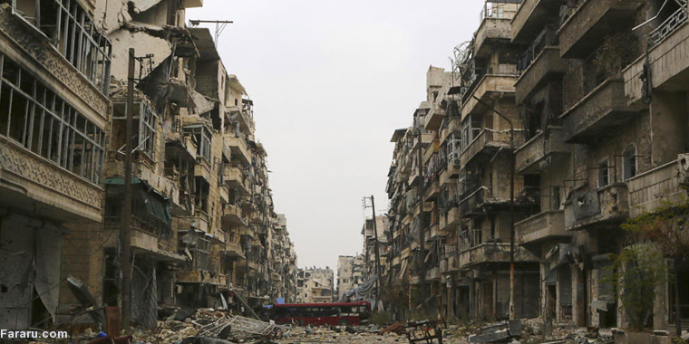 عکس/چهره جنگ‌زده شهر حلب