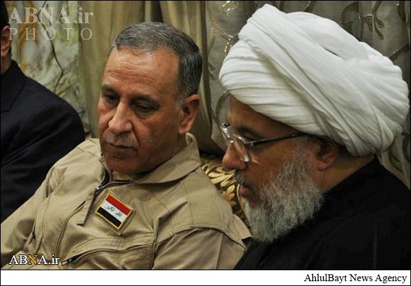 تشرف وزیر دفاع عراق به حرم امام حسین(ع) + تصاویر