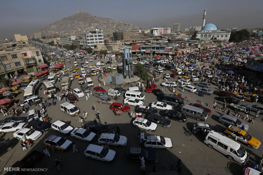 عکس/ نمایی از کابل پر ترافیک!