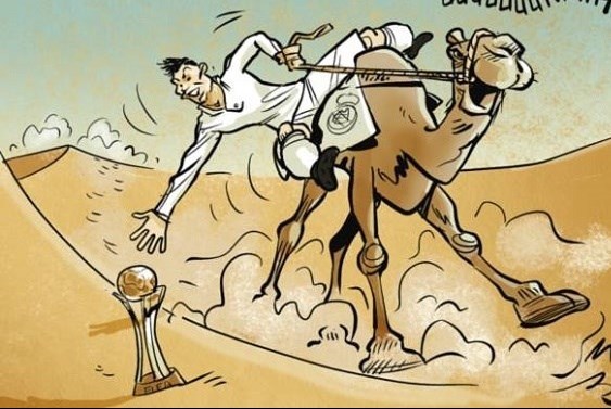 کاریکاتور/ رونالدو با شتر به دنبال جام