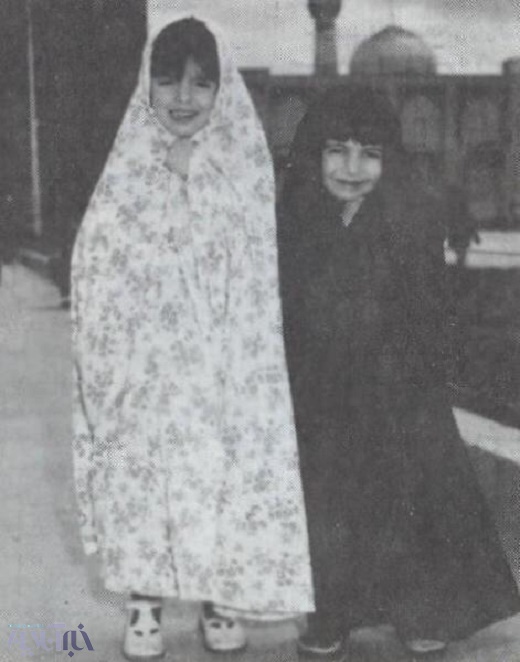 کودکی دوبازیگر زن درحرم رضوی(ع)+عکس
